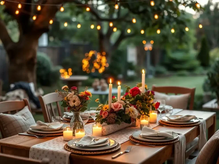 Cozy Outdoor Dining Table Decor Ideas for Memorable Family Gatherings!