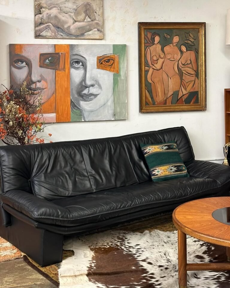 Black Leather Sofa Living Room Decor Ideas