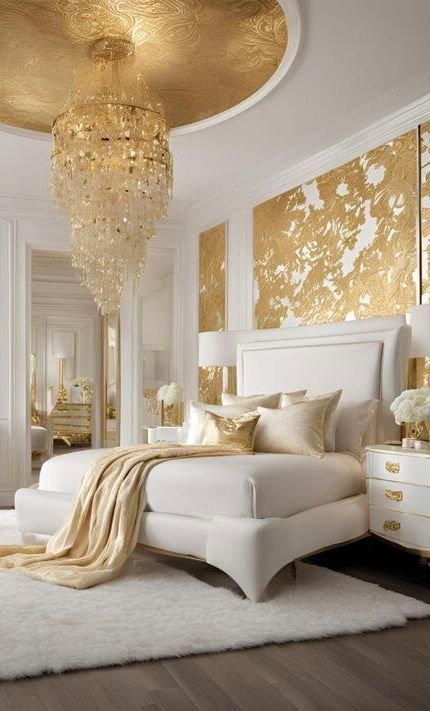Gilded Glamour Royal Luxury Bedroom