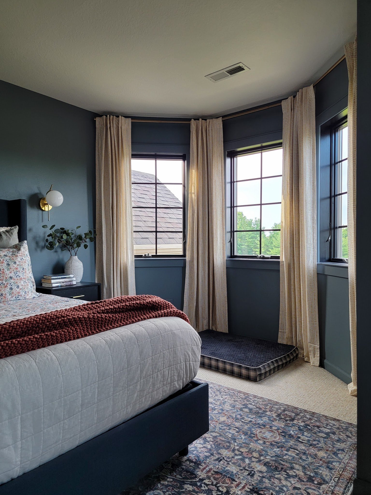 Moody Bedroom Curtains Rustic Charm