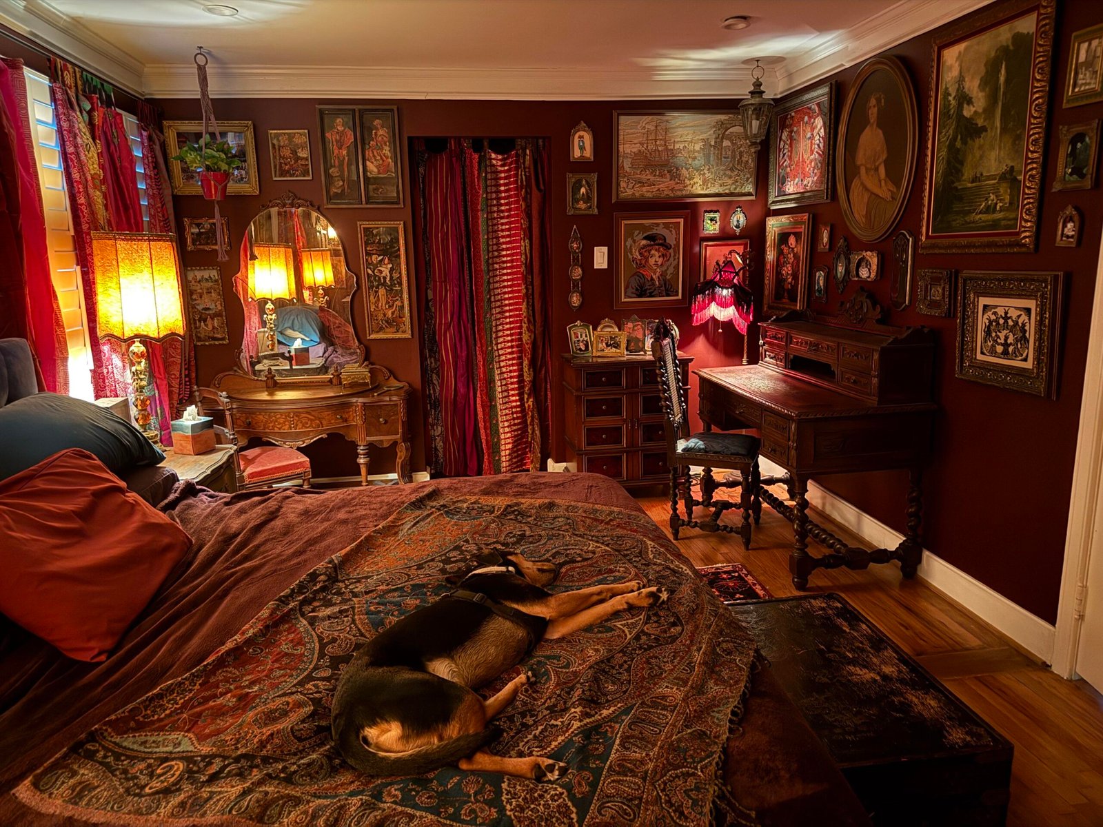 Moody Maximalist Bedroom Inspirations Industrial Edge
