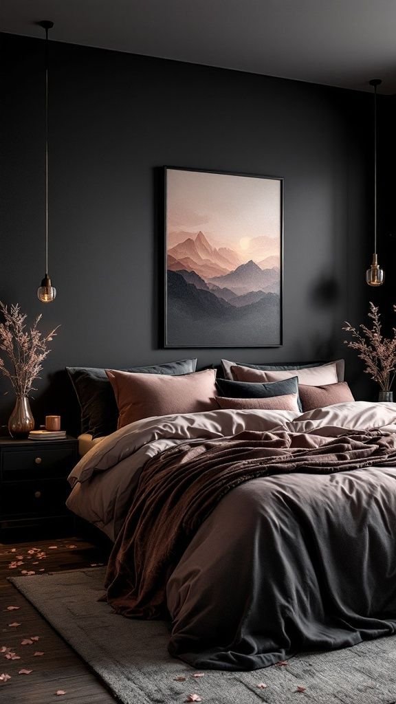 Moody Minimalist Bedroom Transformations Earthy Tones