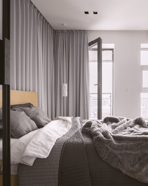 Moody Bedroom Curtains Soft Grays for Serenity