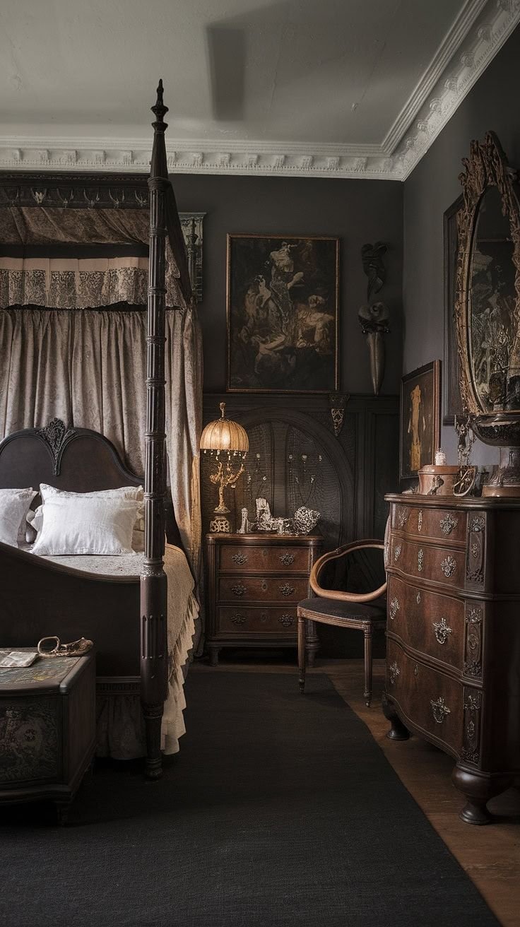 Dare Moody Victorian Bedroom  Timeless Elegance