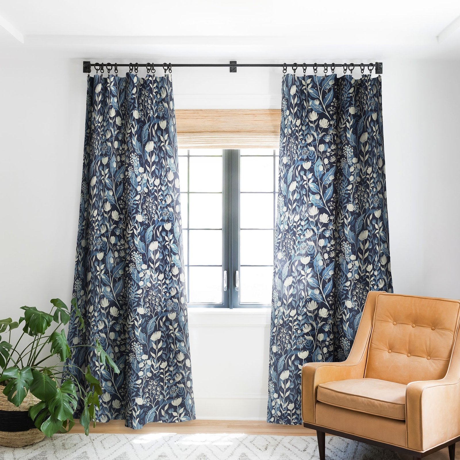Moody Bedroom Curtains Bold Geometric Patterns