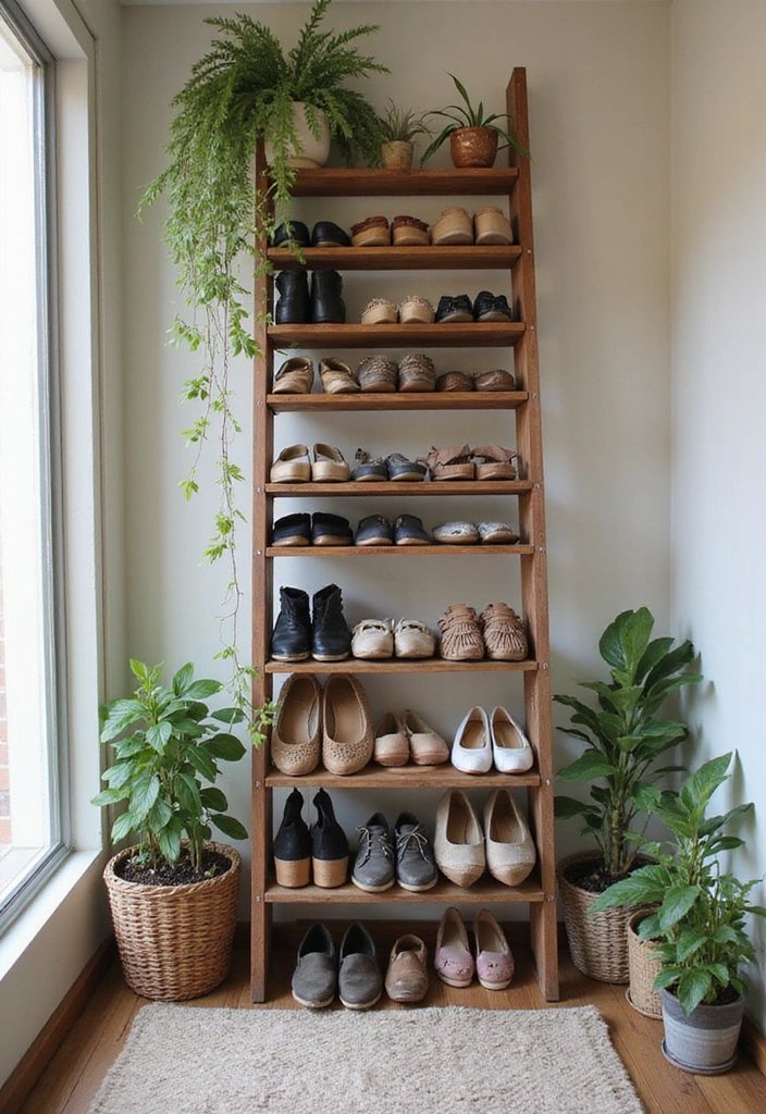 Shoe Ladder Display in Shoe Storage Ideas 