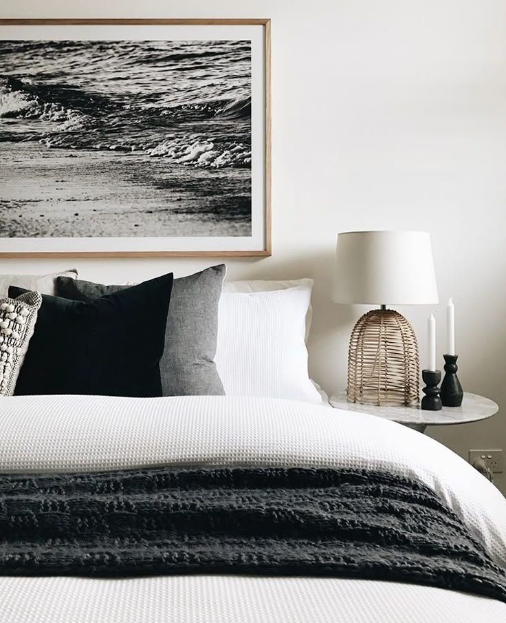 Moody Coastal Bedroom Trend Unexpected Color Pops