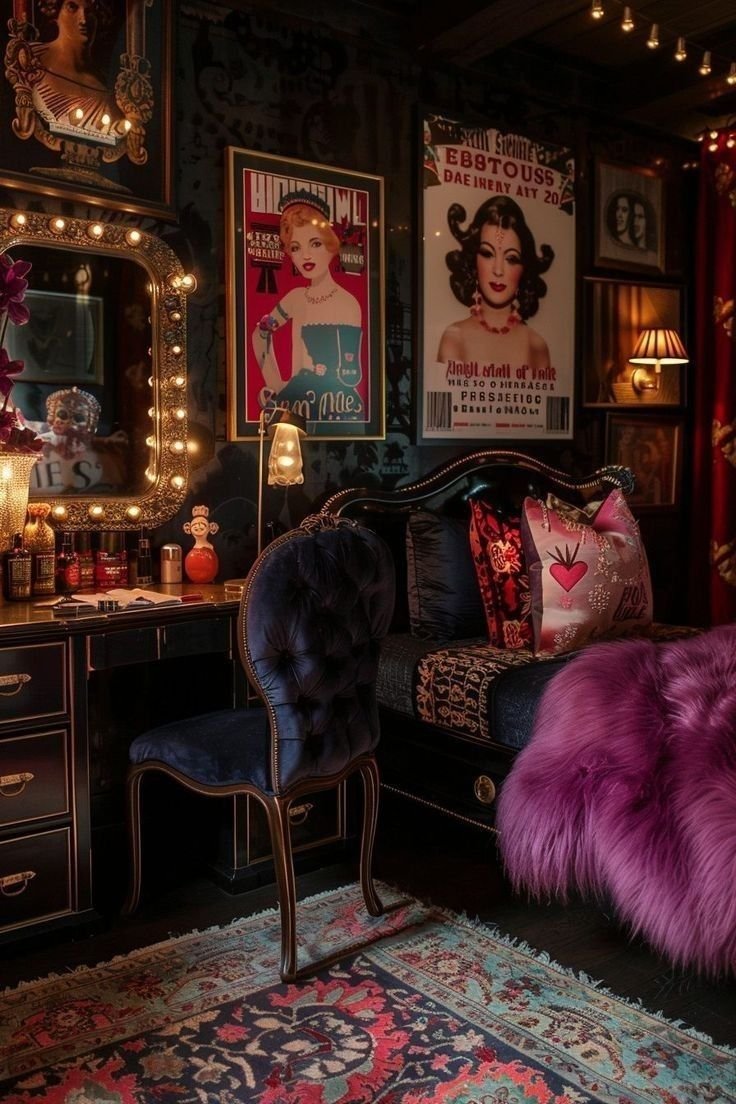 Moody Maximalist Bedroom Inspirations Vibrant Retro Chic
