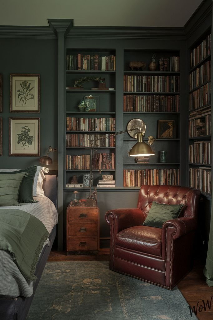 Personal Touches in Dark Academia Aesthetic Bedroom