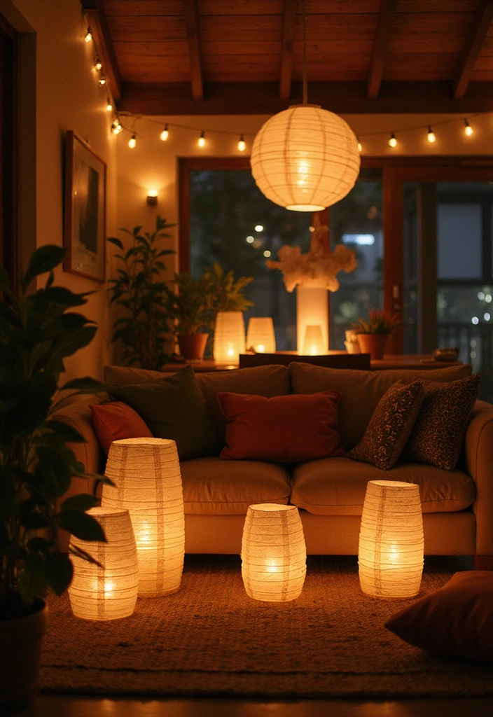 Stunning Japanese Style Living Rooms Lighting That Sets the Mood