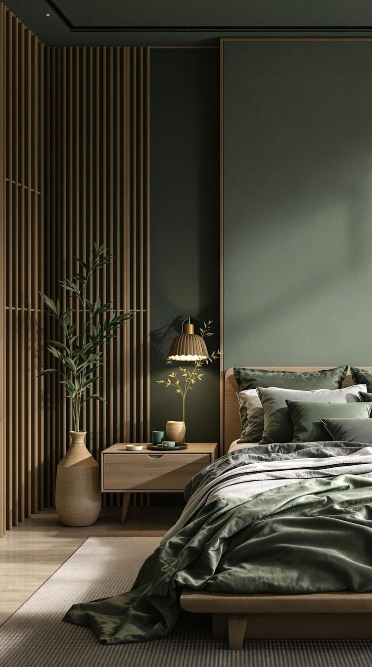 Moody Bedroom Embracing White Walls with Vintage Charm