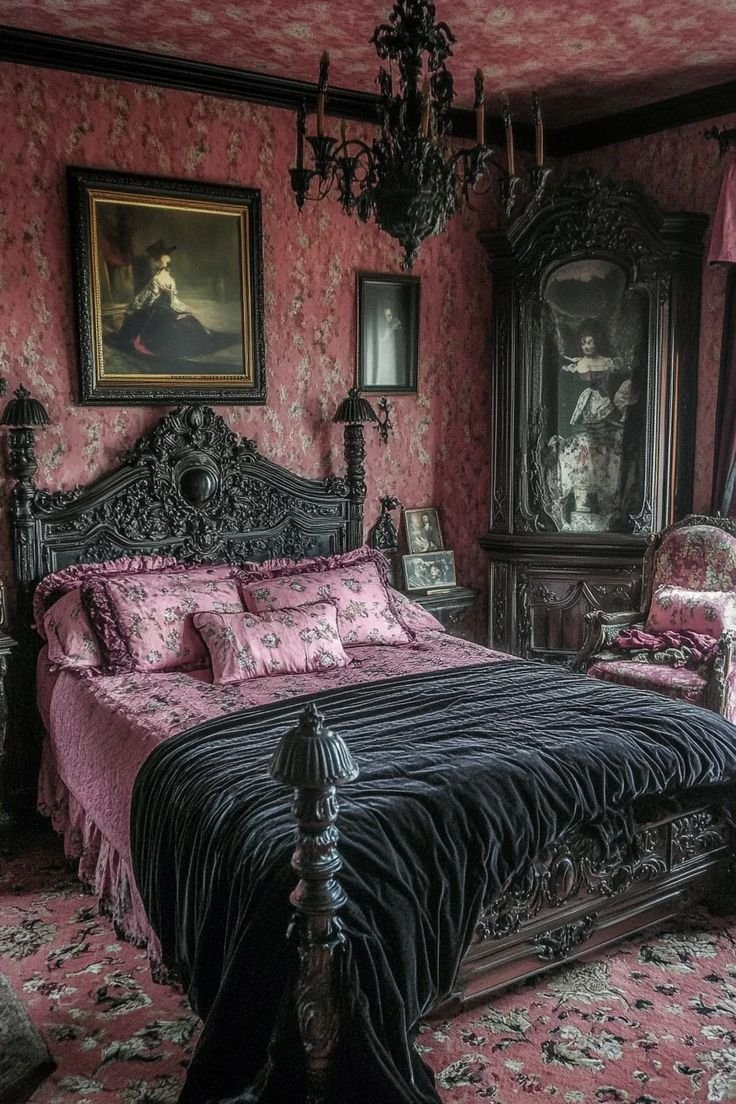  Dark Moody Victorian Bedroom Antique Accessories