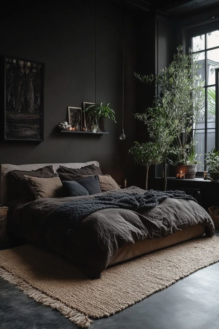 Moody Minimalist Bedroom Transformations Dark Aesthetic Paradise