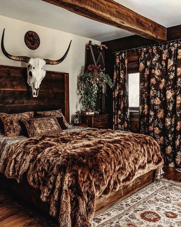 Moody Western Bedroom Chic Cowgirl