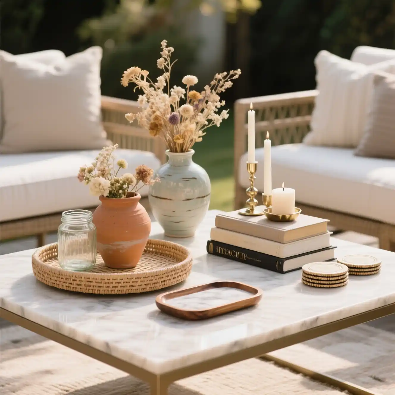 Outdoor Coffee Table Decor