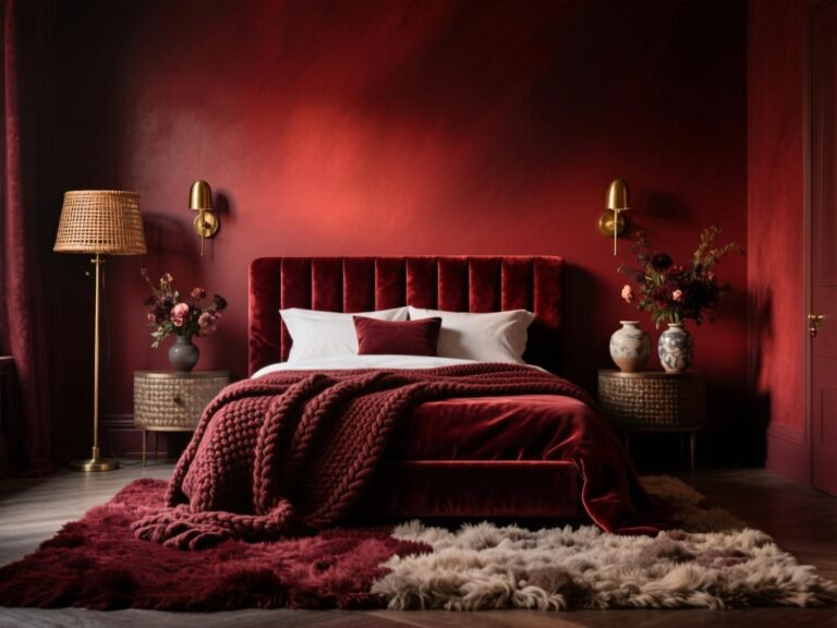 Moody Red Bedroom Looks