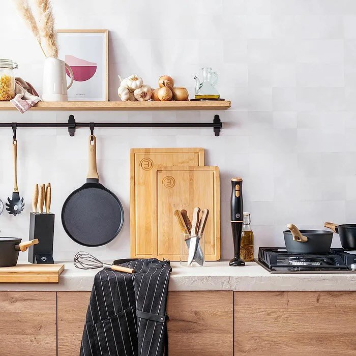 Culinary Tool Display for Kitchen Counter Styling