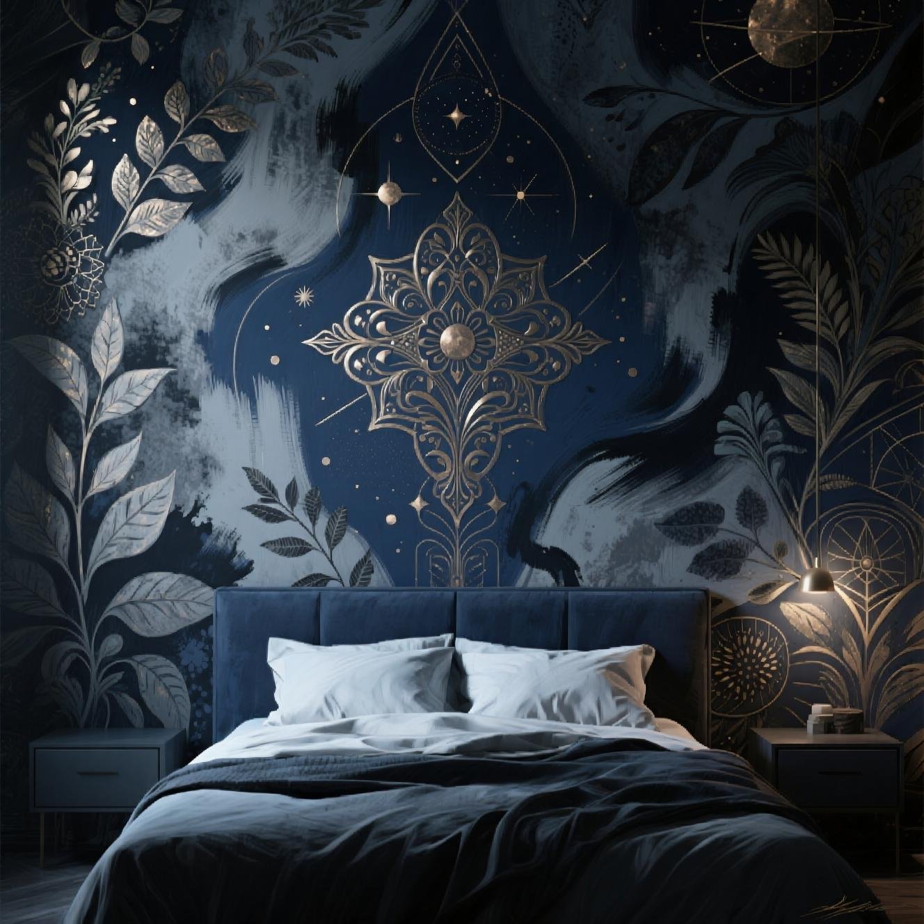 Moody Bedroom Wallpaper Designs