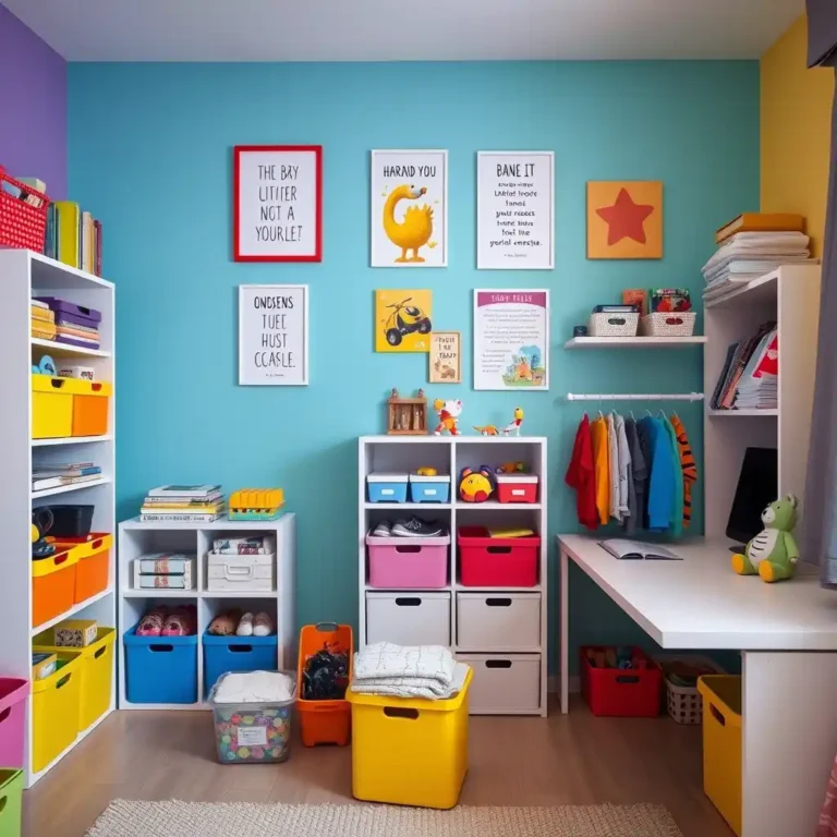 Brilliant Kids’ Room Organization