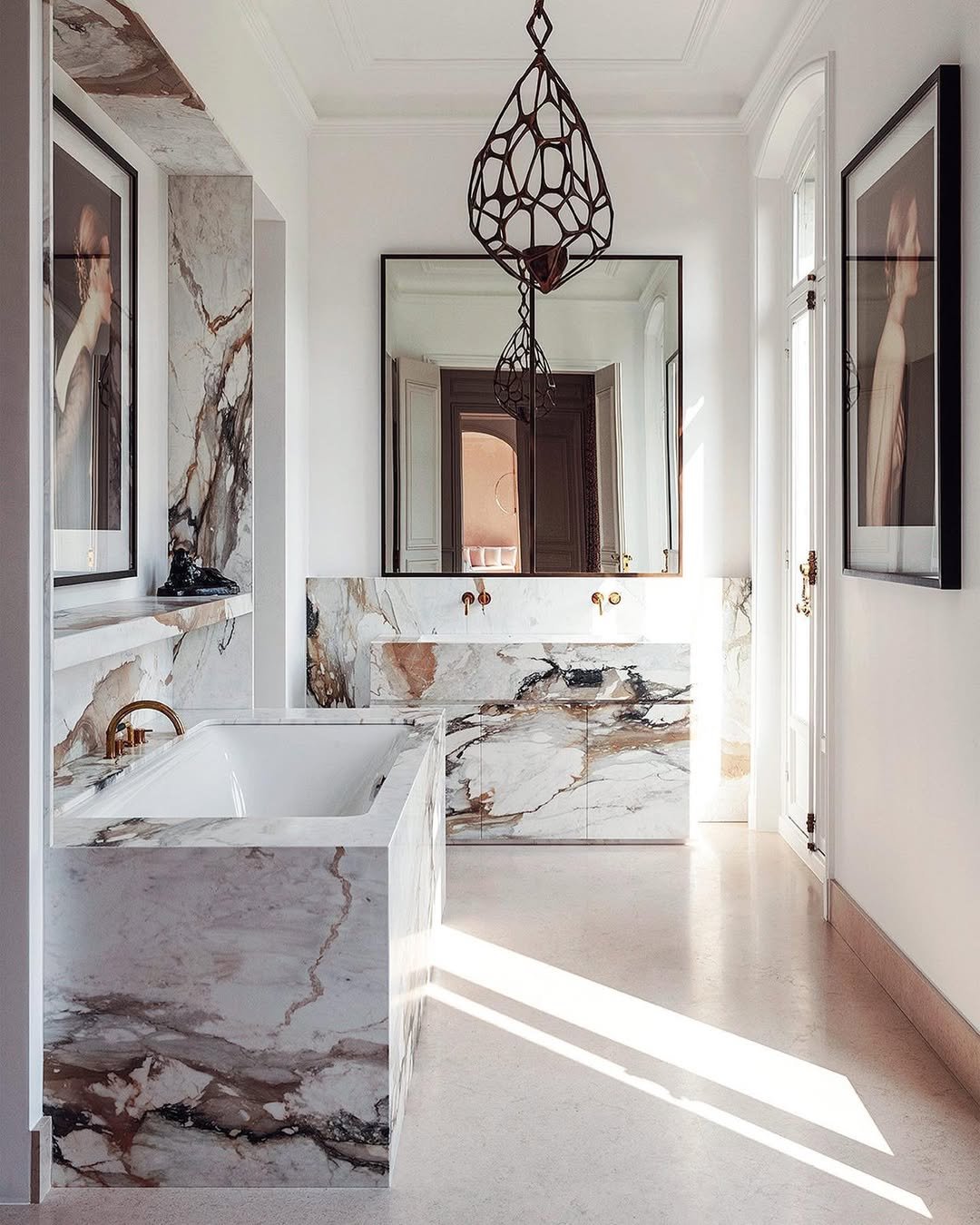 Marble Vanity Top for Parisian Bathroom