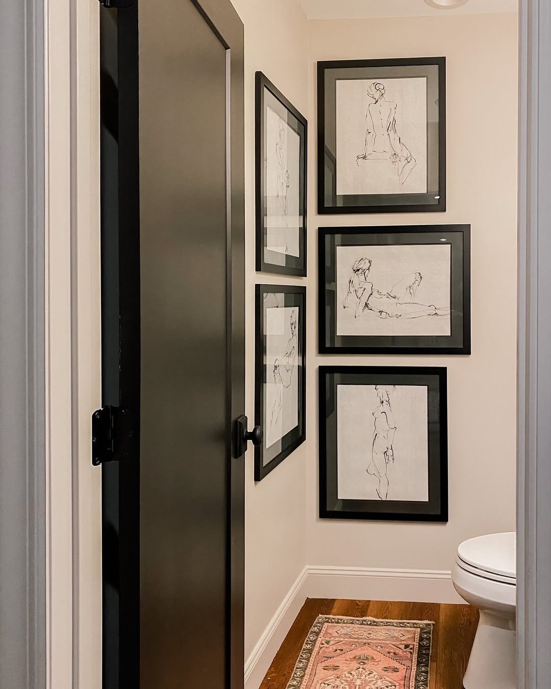 Space-Saving Corner for Basement Bathroom