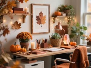 Trendy Fall Office Decor