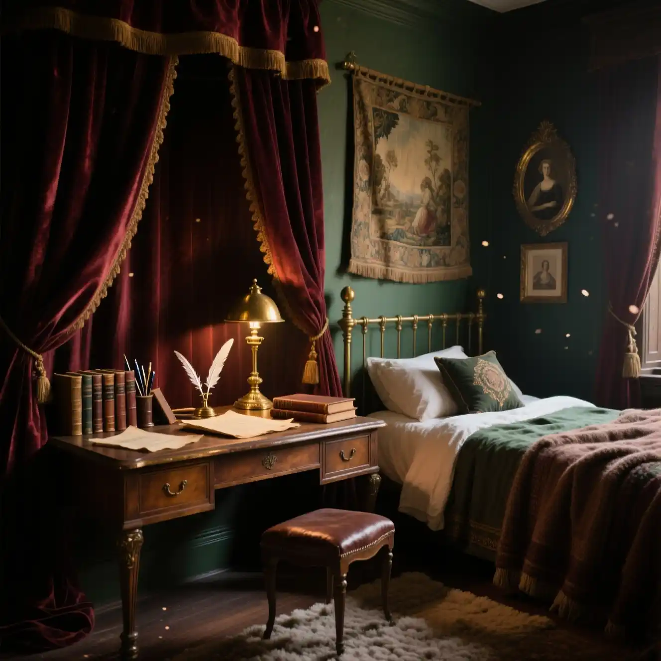 Perfect Dark Academia Aesthetic Bedroom