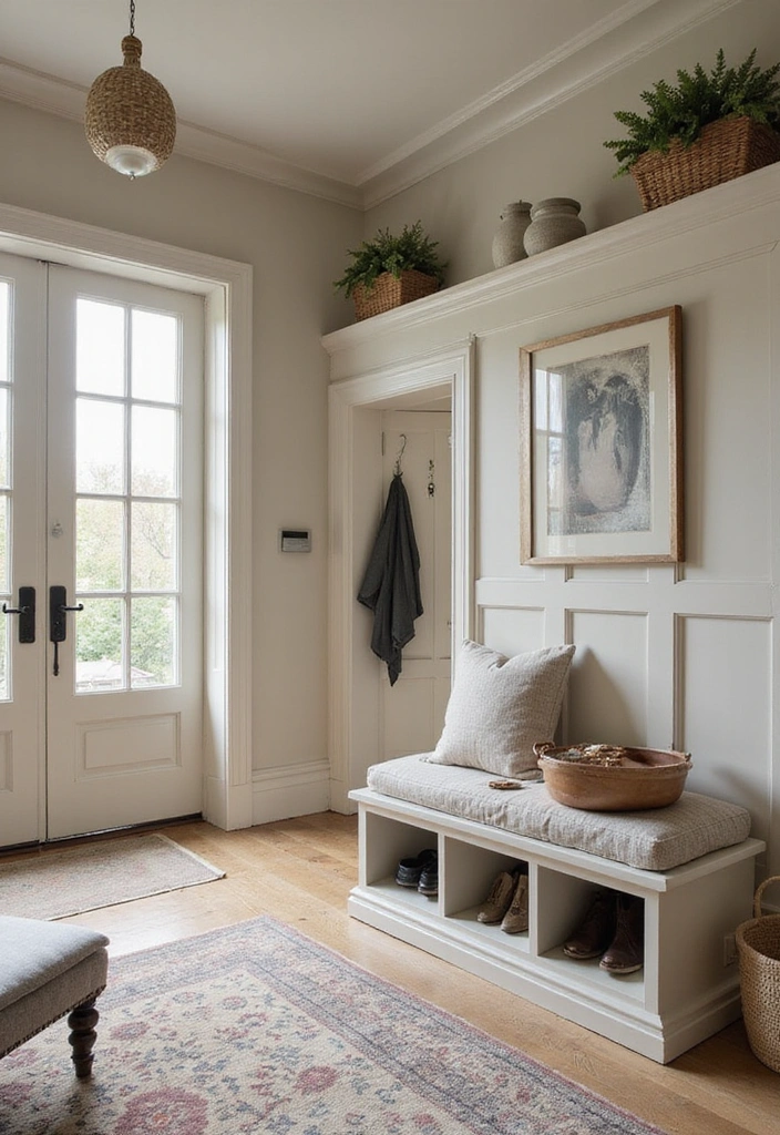 Built-In Shoe Storage Benches in Shoe Storage Ideas 