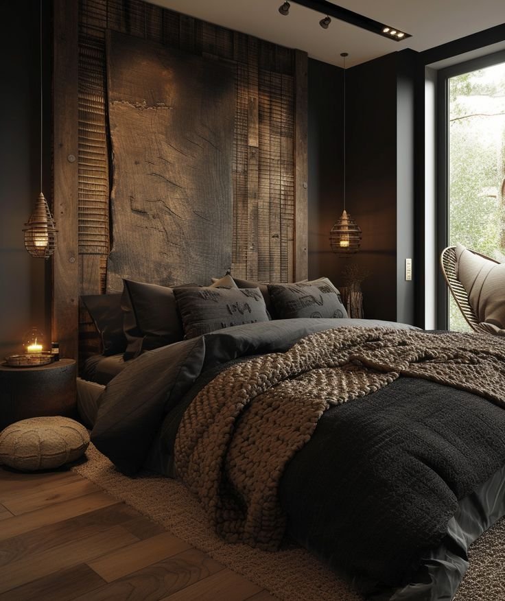 Moody Minimalist Bedroom Transformations Modern Rustic Fusion