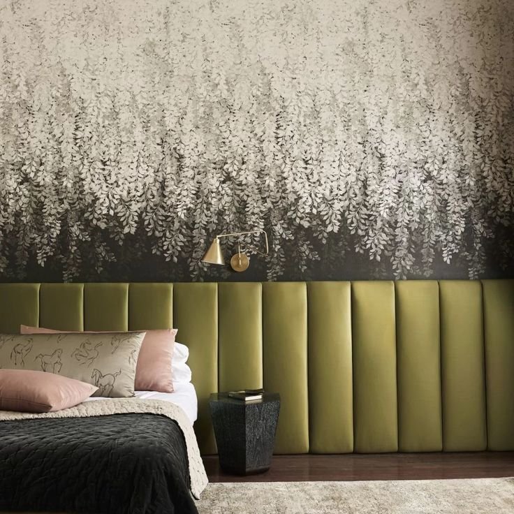 Dramatic Moody Bedroom Wallpaper Designs Sophisticated Geometric