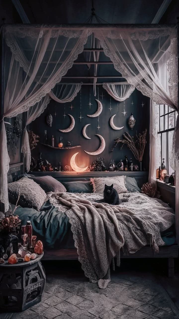 Moody Teen Girl Bedroom Creative Corner Nook