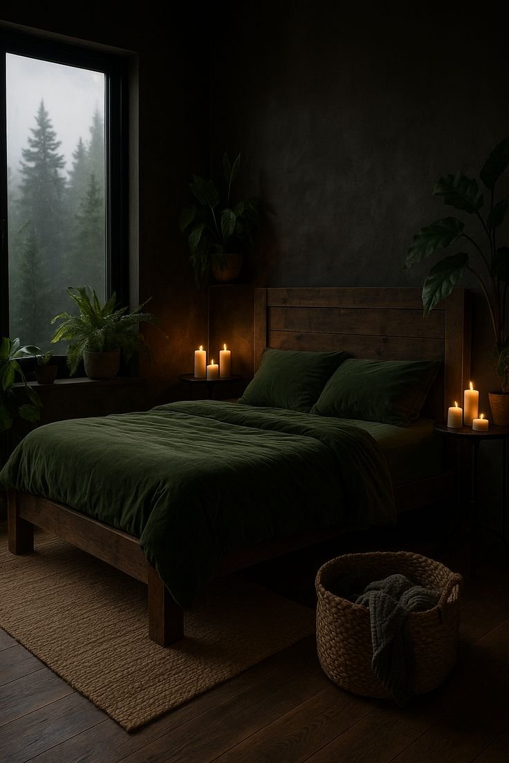 Moody Minimalist Bedroom Transformations Textured Warmth