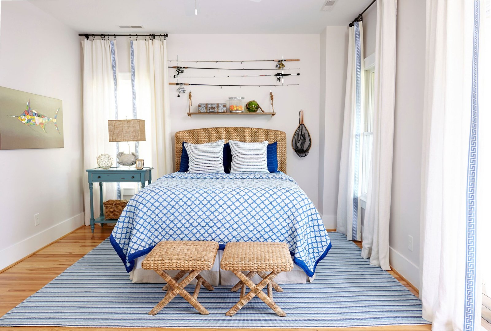 Moody Coastal Bedroom Trend Personalized Decor