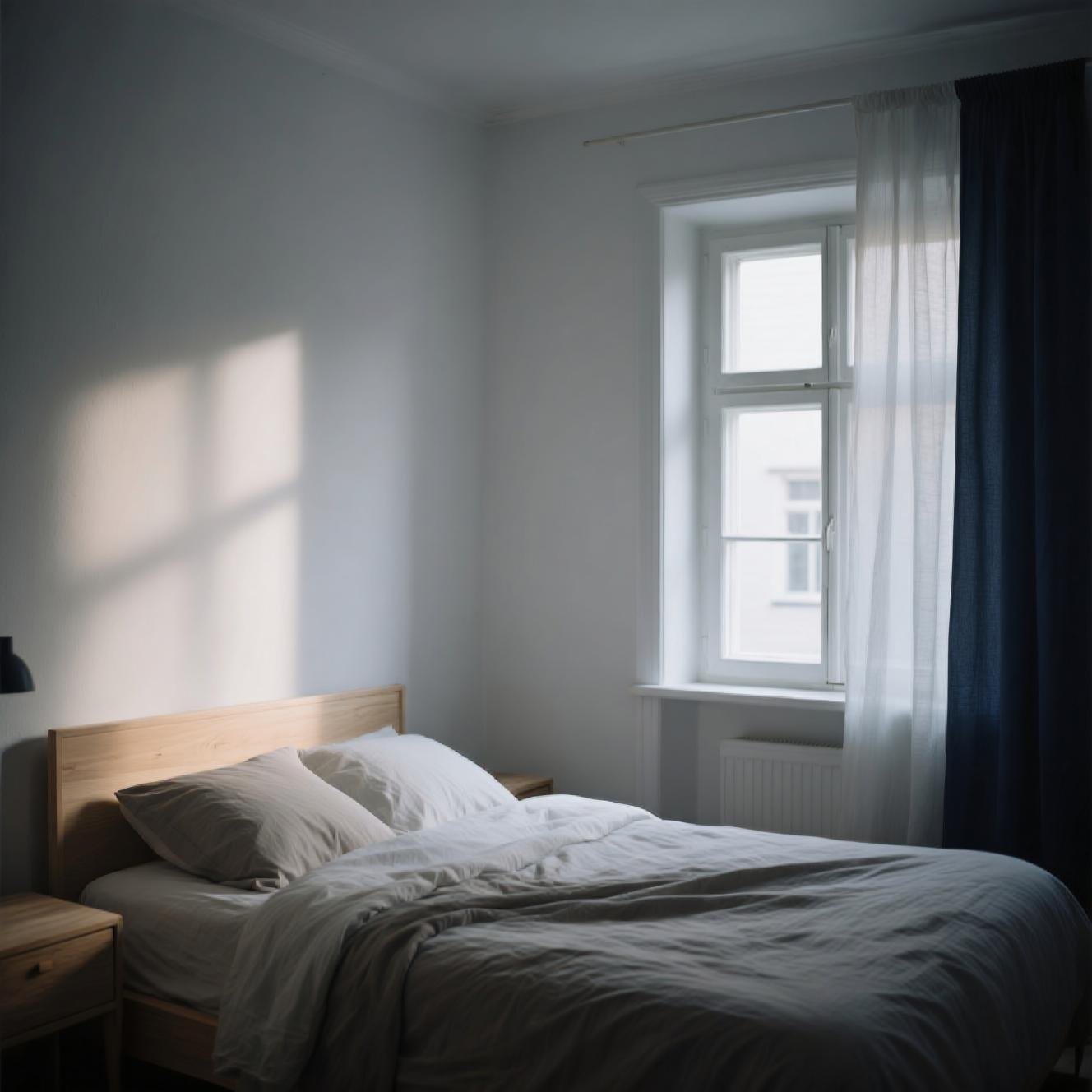 moody bedroom white