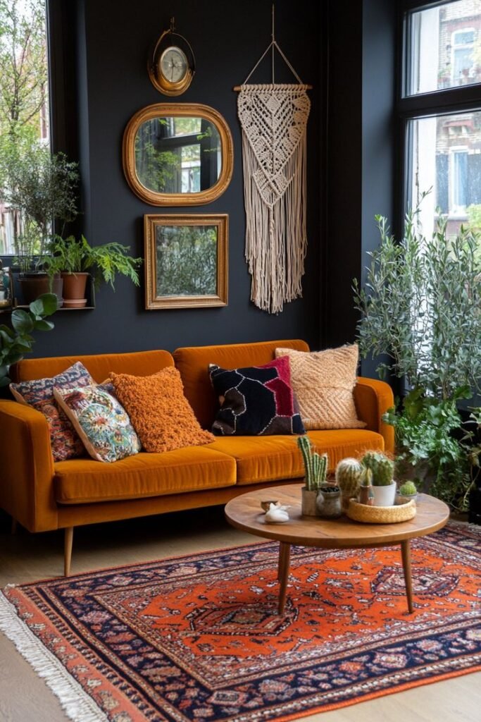 Dark Boho Living With Artistic Vibes