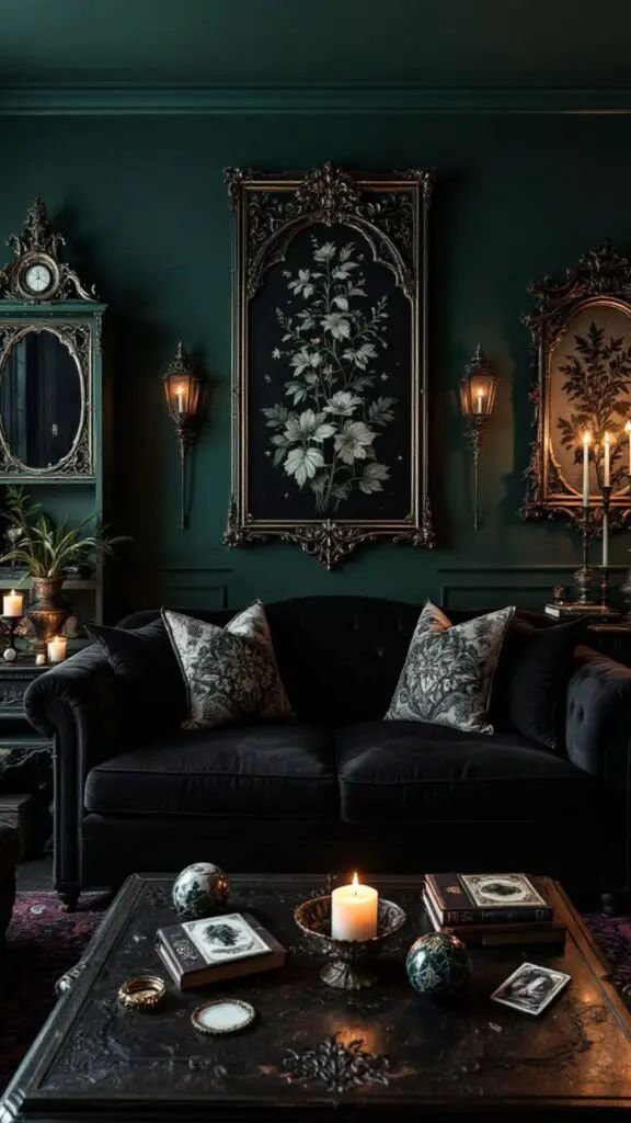 Dark Boho Mysterious Charm Living Room