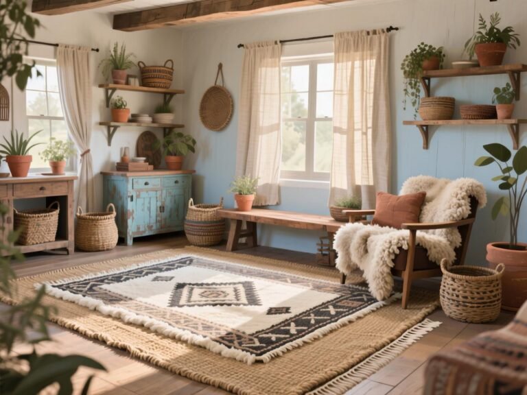 Secret to Boho Farmhouse Living Room
