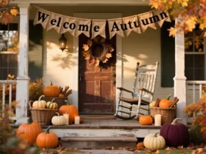 Farmhouse Fall Front Porch Decor Ideas