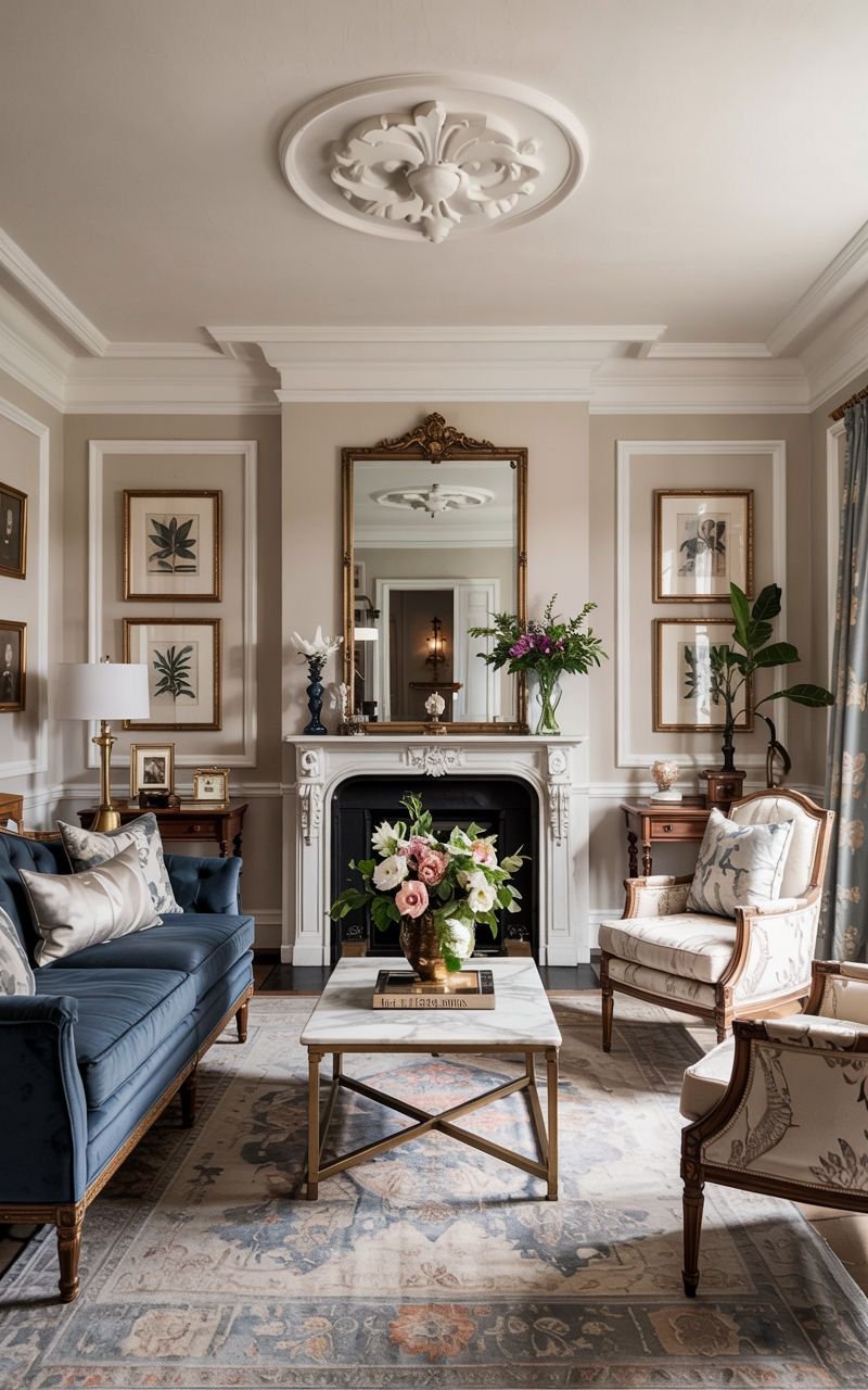 Lounge room with Classic elegance