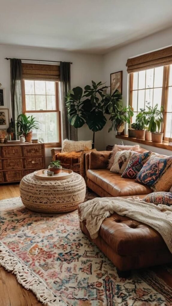 Minimalist Boho Lounge Room