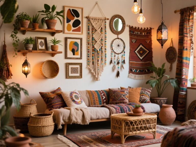 Boho Living Room Wall Decor