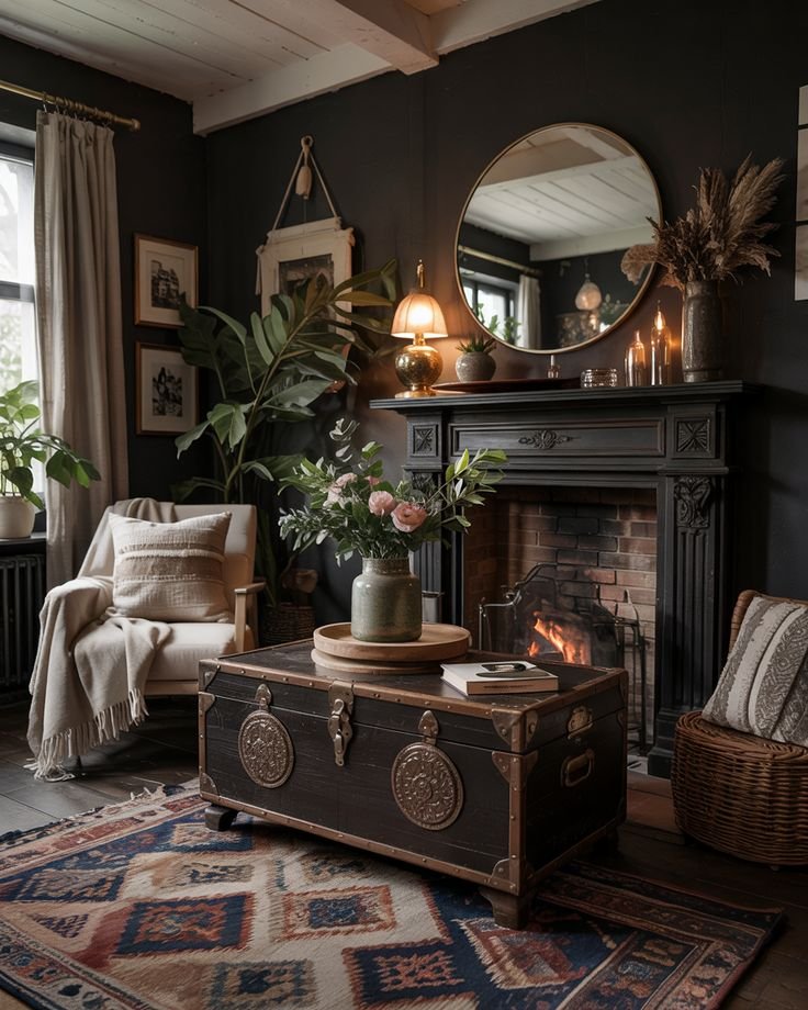 Moody Vintage Living Room