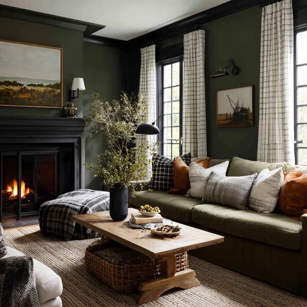 Moody Farmhouse Living Room