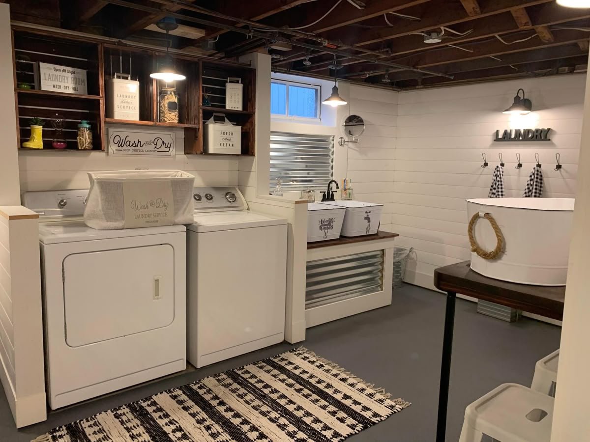 Small Basement Laundry Sound Dampening Materials