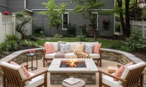 backyard fire pit ideas lounge areas