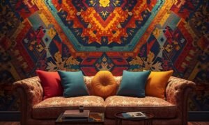 Sofa back wall design