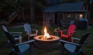 fire pit ideas backyard on a budget