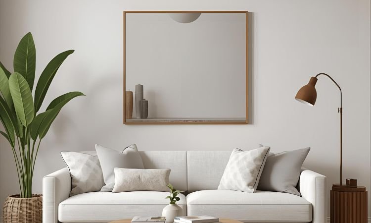 rectangle mirror wall decor living room