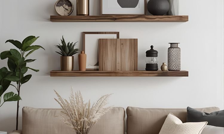 wall shelf decor living room