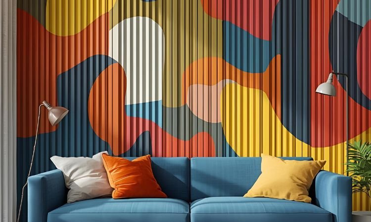 wall slats decor living room